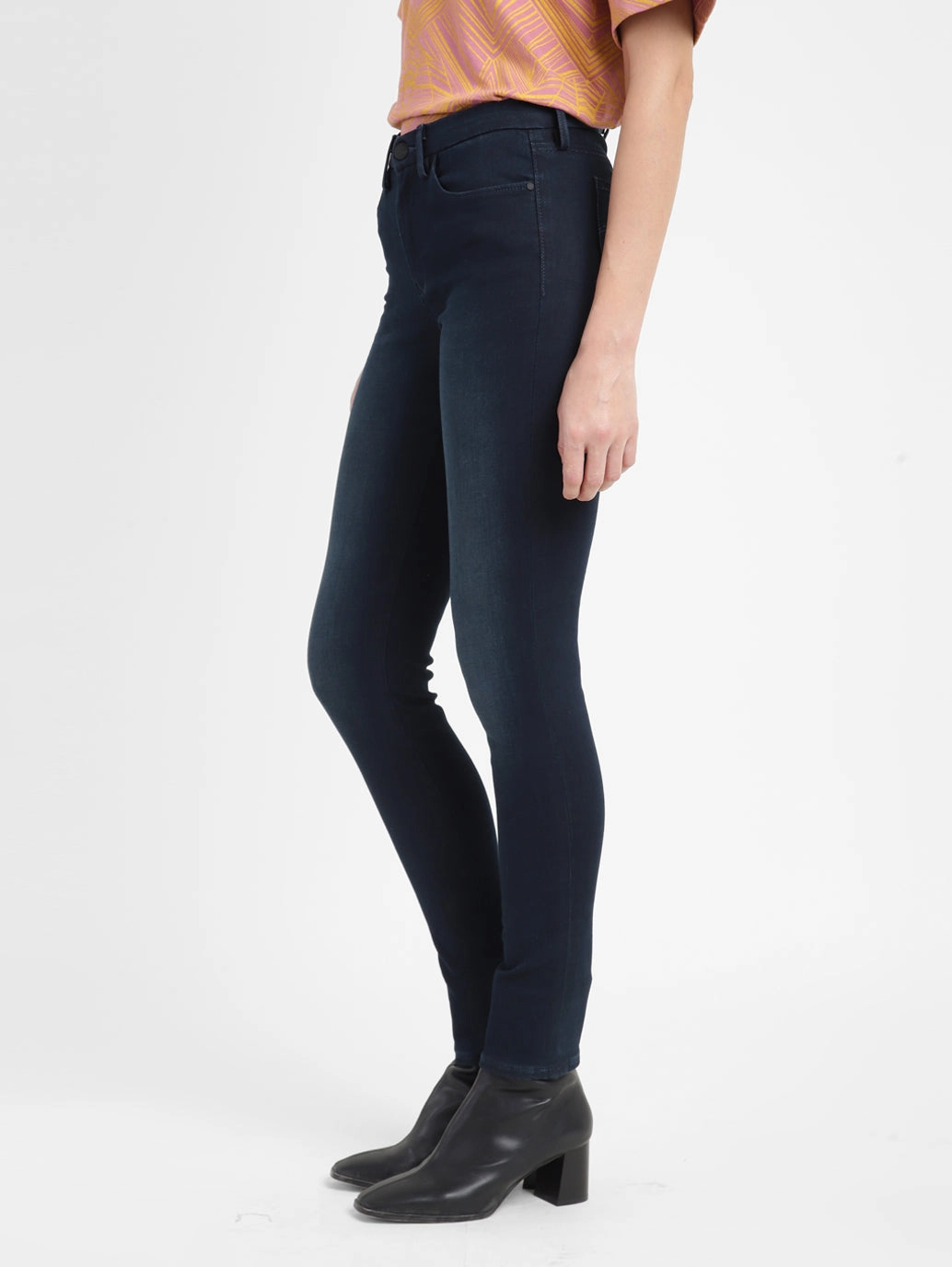 Eco Friendly Denim Women's 711 Blue Skinny Fit Mid Rise Jeans