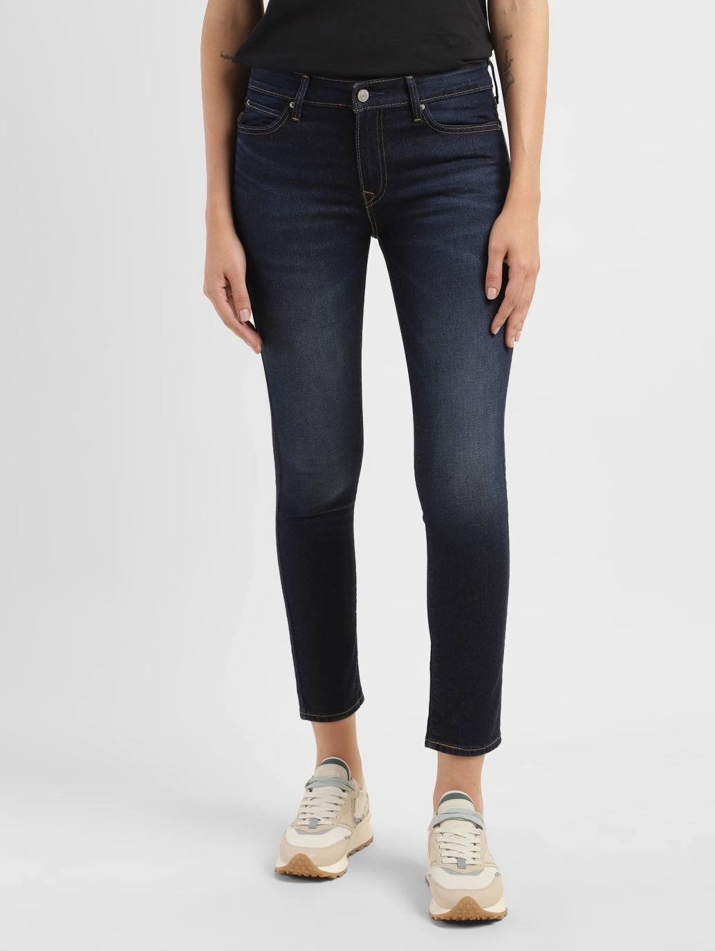 Summer Vibes Women's 711 Blue Skinny Fit Mid Rise Jeans