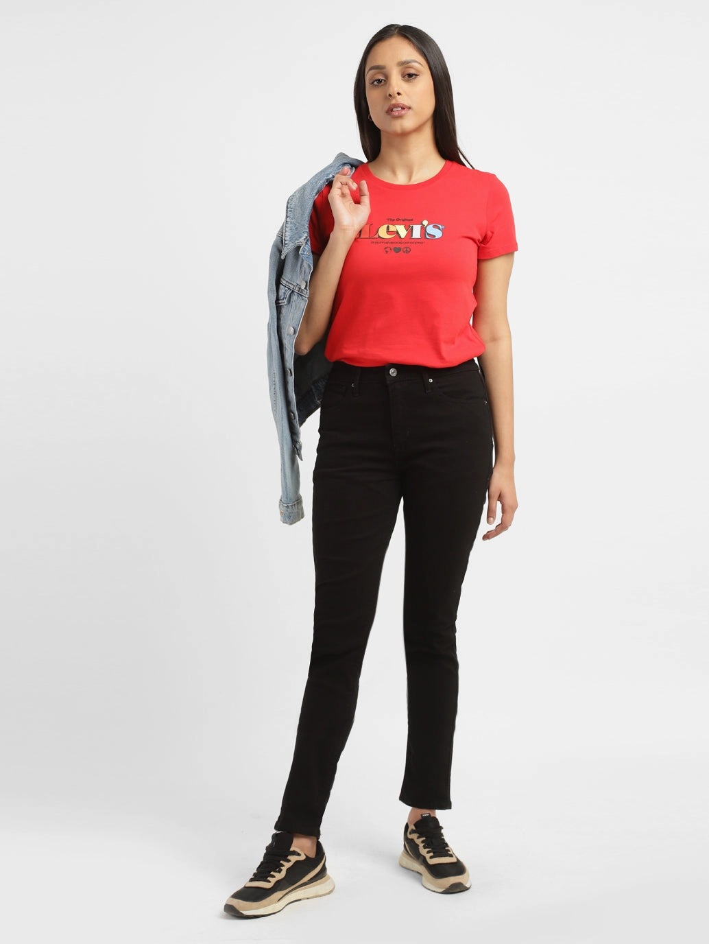 Women's 721 Black Skinny Fit High Rise Jeans Modern Weekend Style Lightweight Urban Explorer