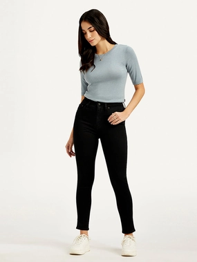 Women's 721 Black Skinny Fit High Rise Jeans Balanced Style