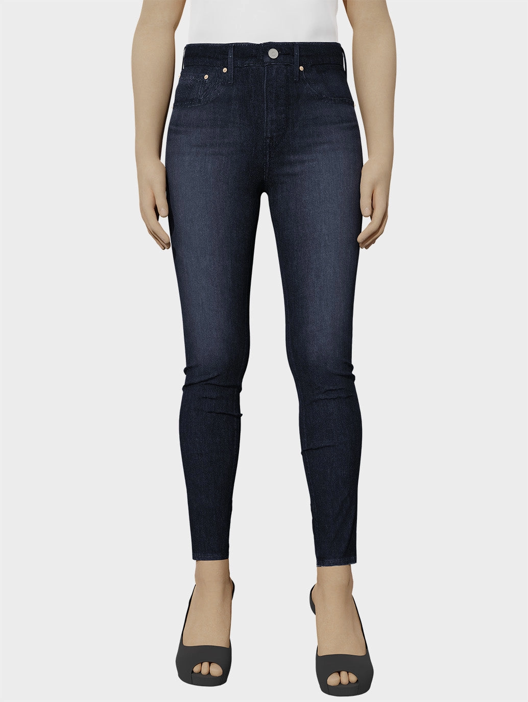 Women's 721 Blue Skinny Fit High Rise Jeans Fashion Daily Trusted Outfit