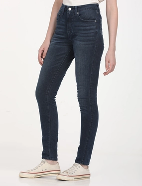 Smart Look Women's 721 Navy Blue Skinny Fit High Rise Jeans