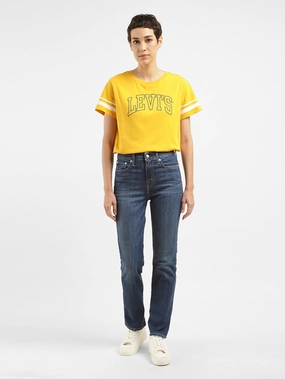 Lightweight Urban Explorer Women's 724 Blue Straight Fit High Rise Jeans