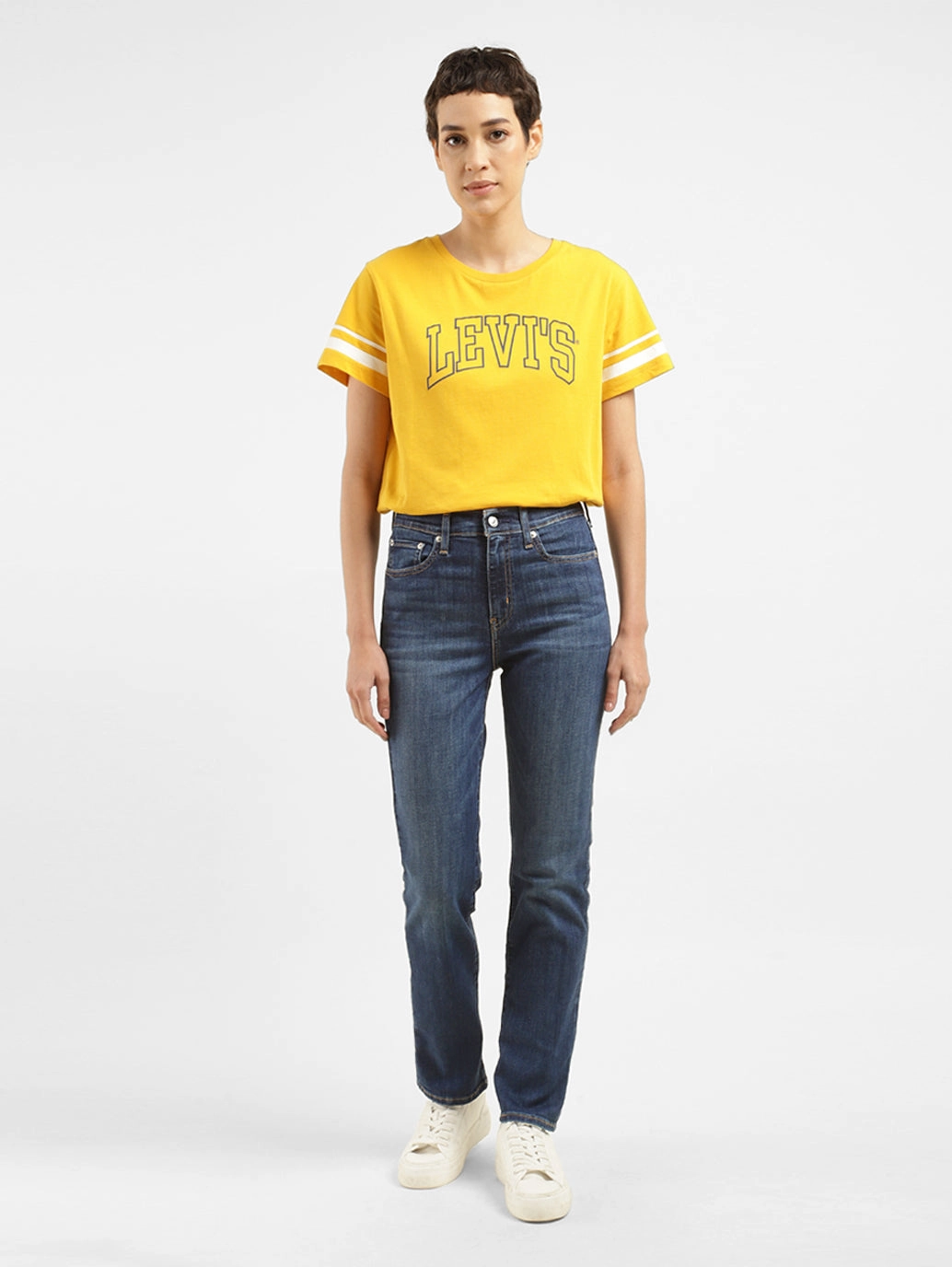 Lightweight Urban Explorer Women's 724 Blue Straight Fit High Rise Jeans