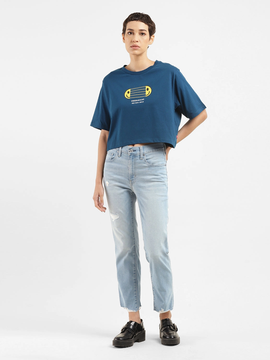 Stay Comfortable Women's 724 Blue Straight Fit High Rise Jeans