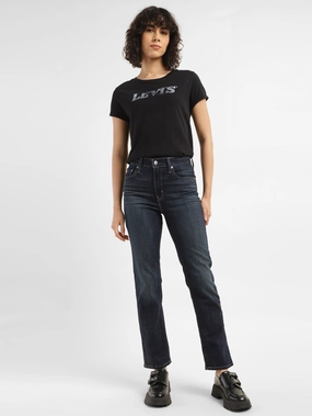 Artist Vibe Smooth Weighted Hemline Women's 724 Blue Straight Fit High Rise Jeans