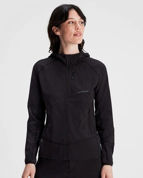 RipResistant Reinforcement Women's Aysen Hooded Fleece Jacket - Black Stingray