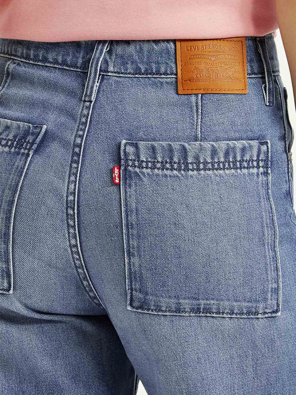 Sleek Option Outfit Basic Women's Blue Mile High Wide Leg Fit High Rise Jeans