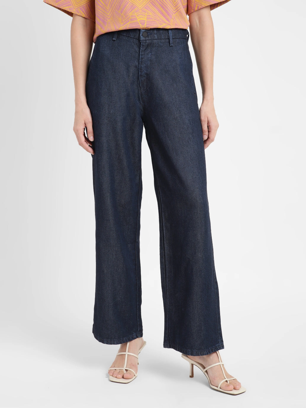 Chill Outfit Streetwear Fan Holiday Vibes Sunny Vibes Office Wear Women's Blue Mile High Wide Leg Fit High Rise Jeans