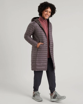 Women's Heli R Down Parka Jacket - Light Quartz Comfy Fit