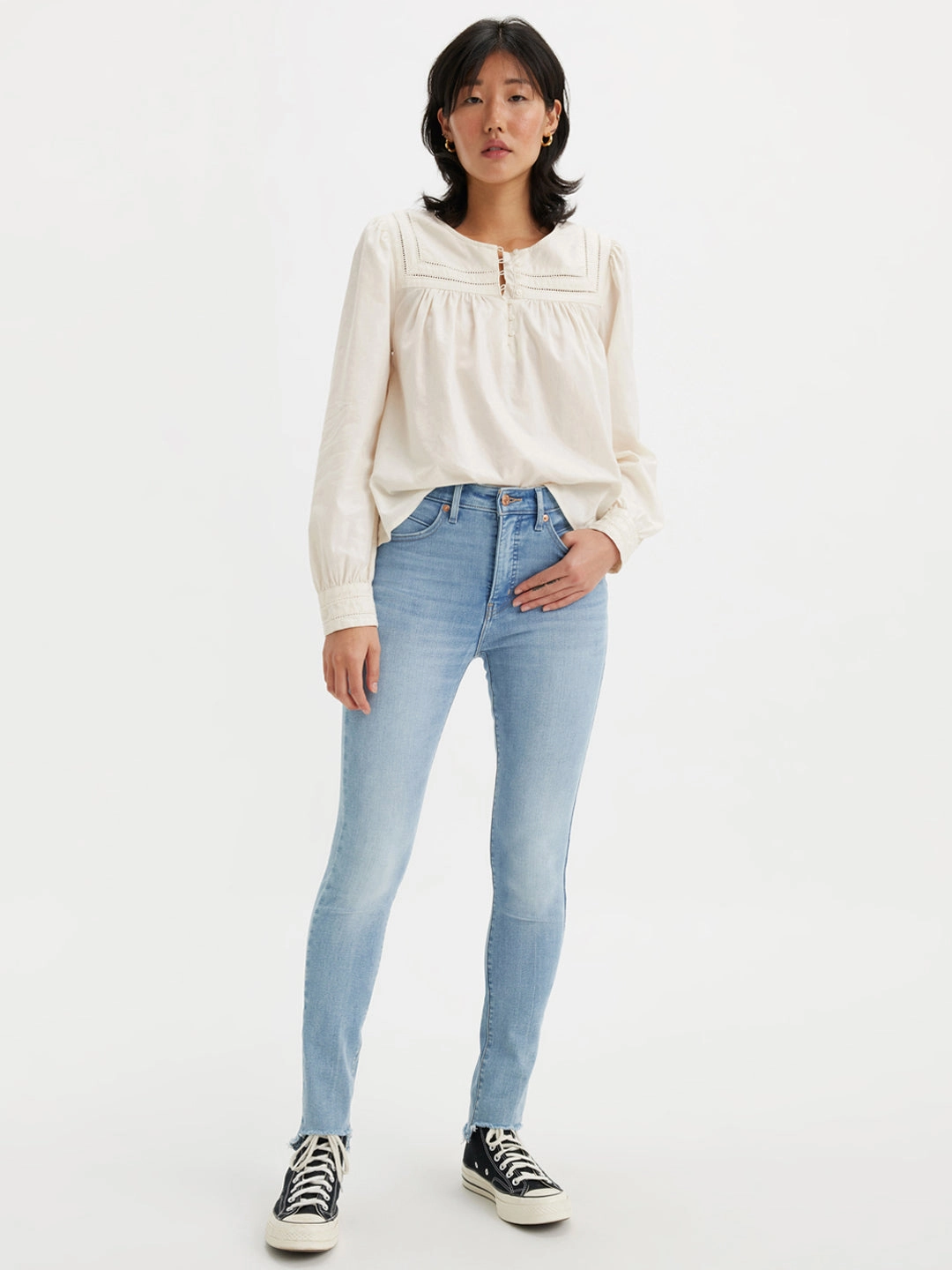 Fresh casual Breathable Lining System Women's Light Blue Revel Shaping Skinny Fit High Rise Jeans