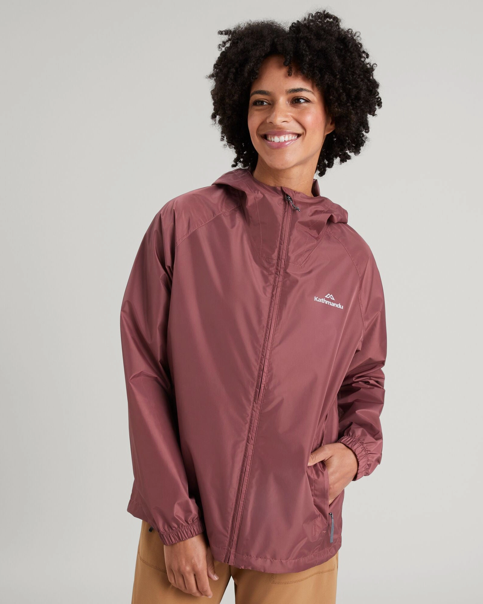Travel Ready Look Sleek Layer Fit Women's Pocket-it 2-layer Rain Jacket - Bliss