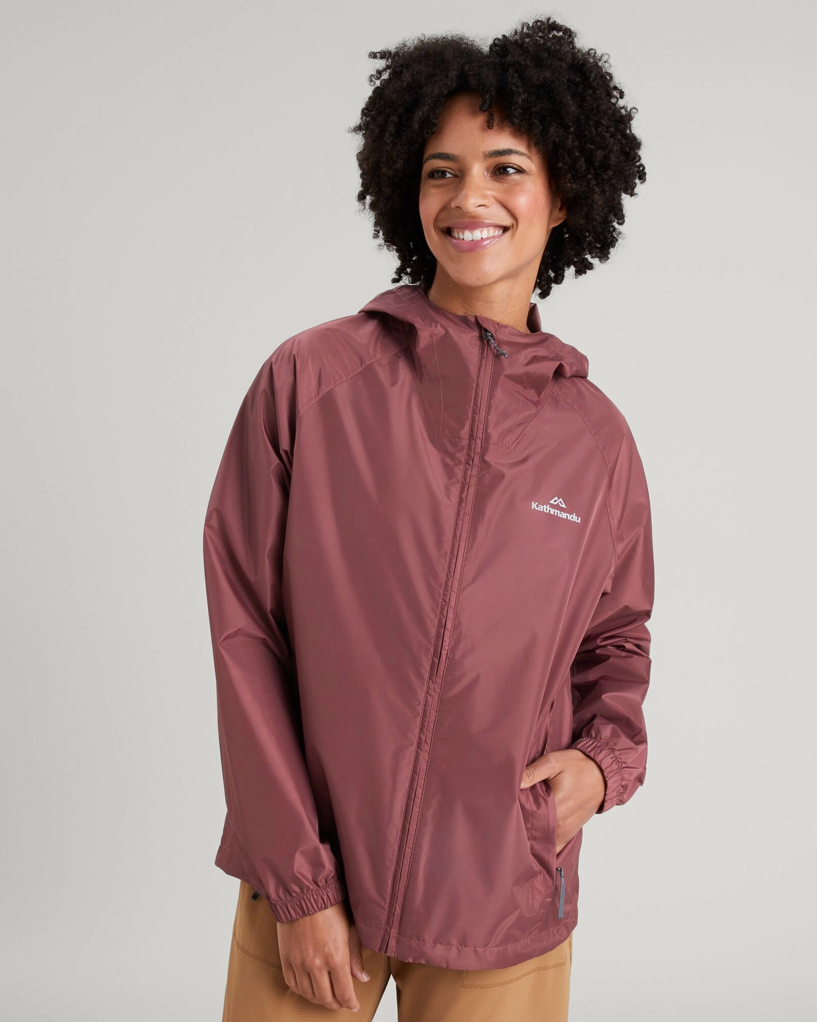 Women's Pocket-it 2-layer Rain Jacket - Bliss Moisture Control Fibers Stitched Look