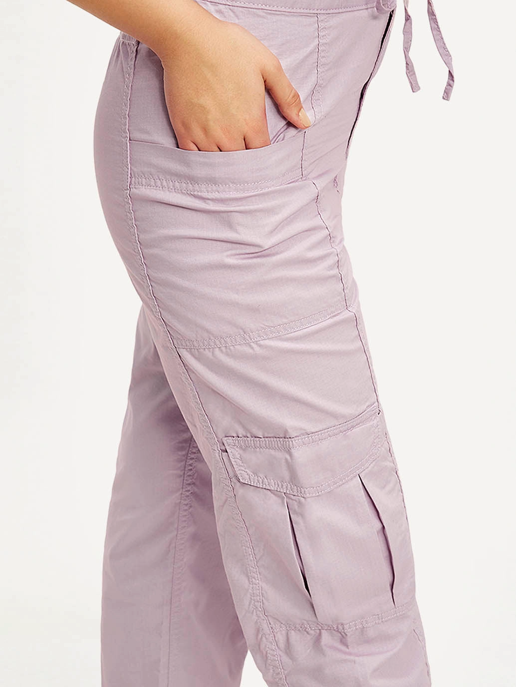 Women's Purple Loose Fit High Rise Jeans Everyday Eco Friendly Earthy