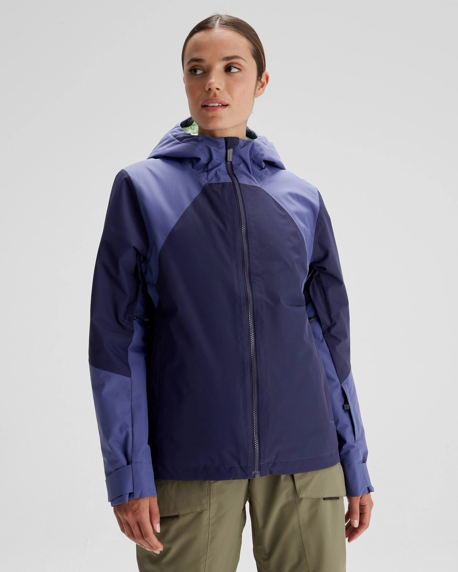 Women's PWDR-Days 2L Insulated Snow Jacket - Dark Horizon/Horizon Line No Roll Collar Technology