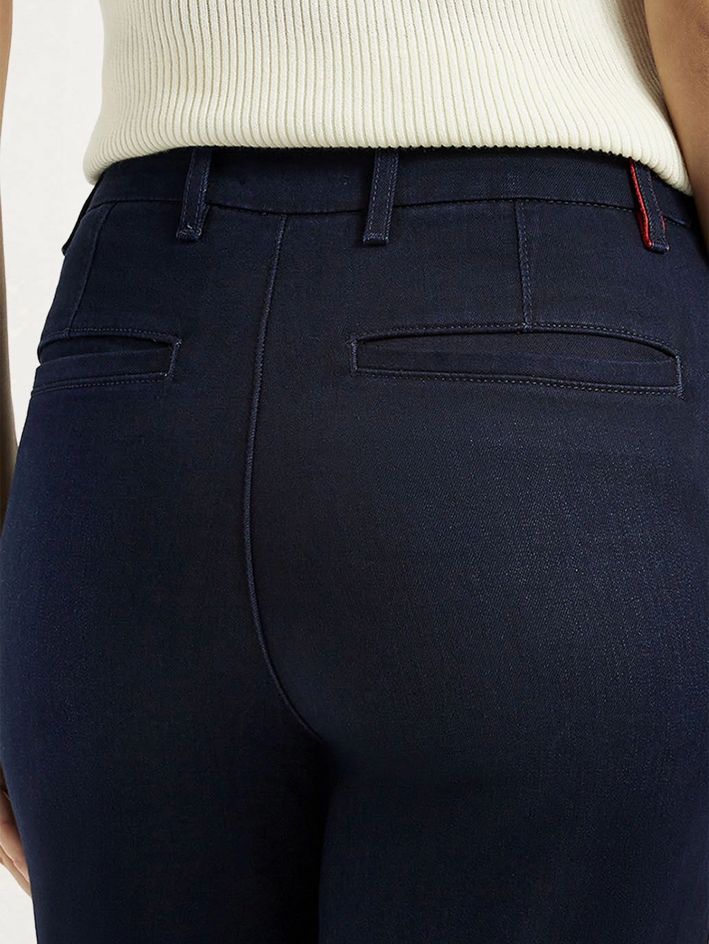 Women's Redloop Dark Blue Ribcage Straight Fit High Rise Jeans Professional Wear Weekend Warrior