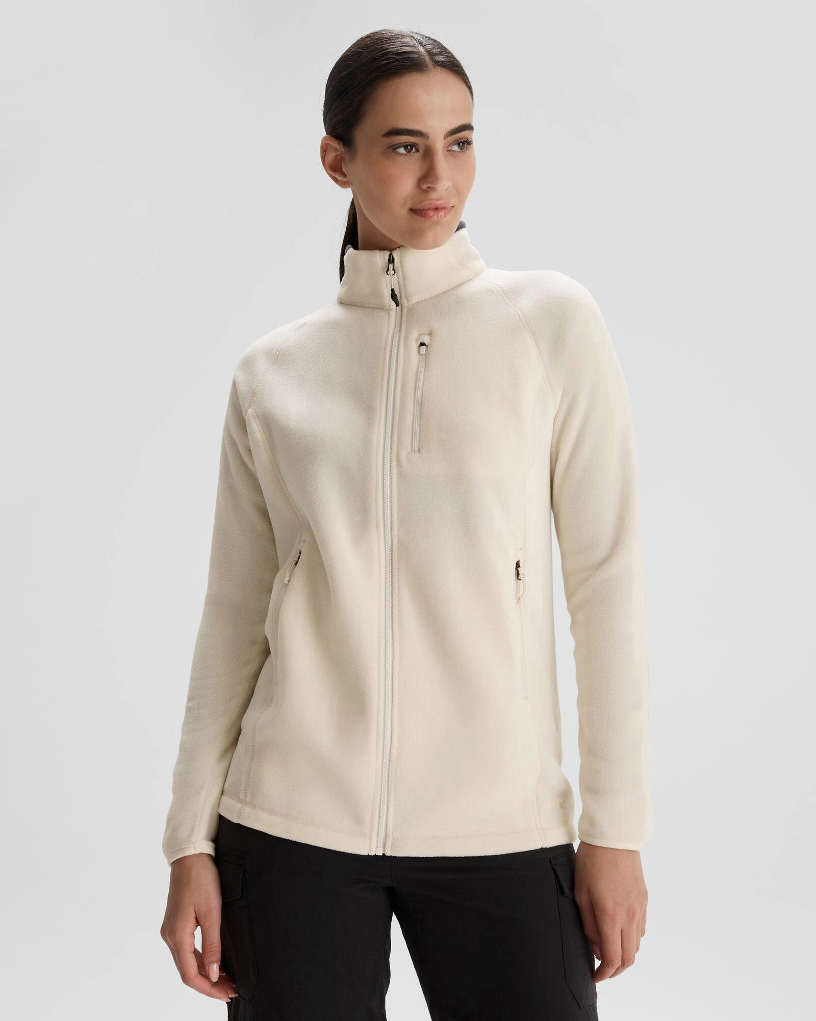 TemperatureRegulating Fabric Women's Ridge 100 PrimaLoft Bio Fleece Jacket - Natural