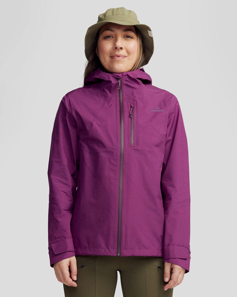 Snap Closures Women??s Ridge 3L GORE-TEX Rain Jacket - Berry