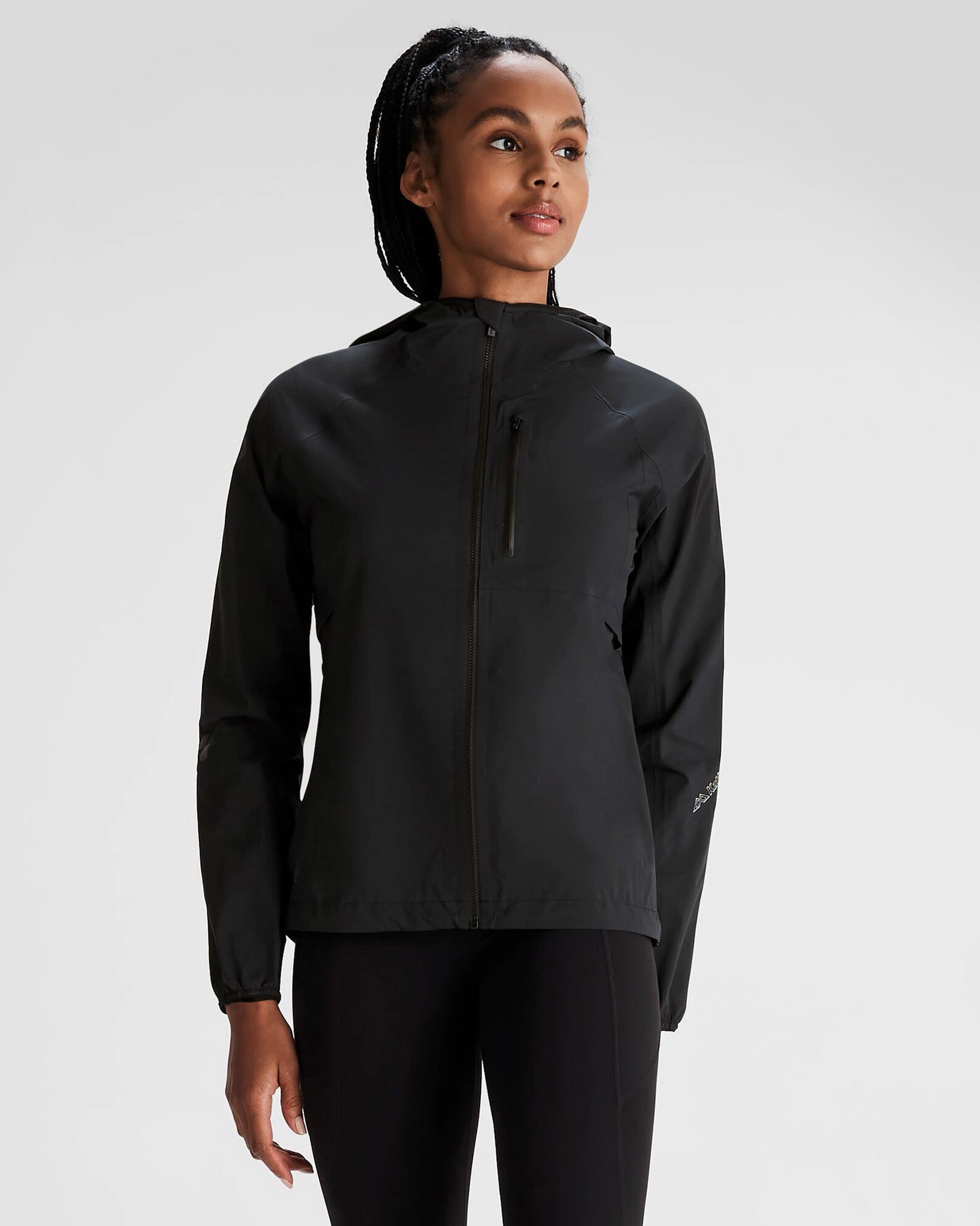 Women's Seeker 2.5L Rain Jacket - Black Stingray Eco Friendly Production