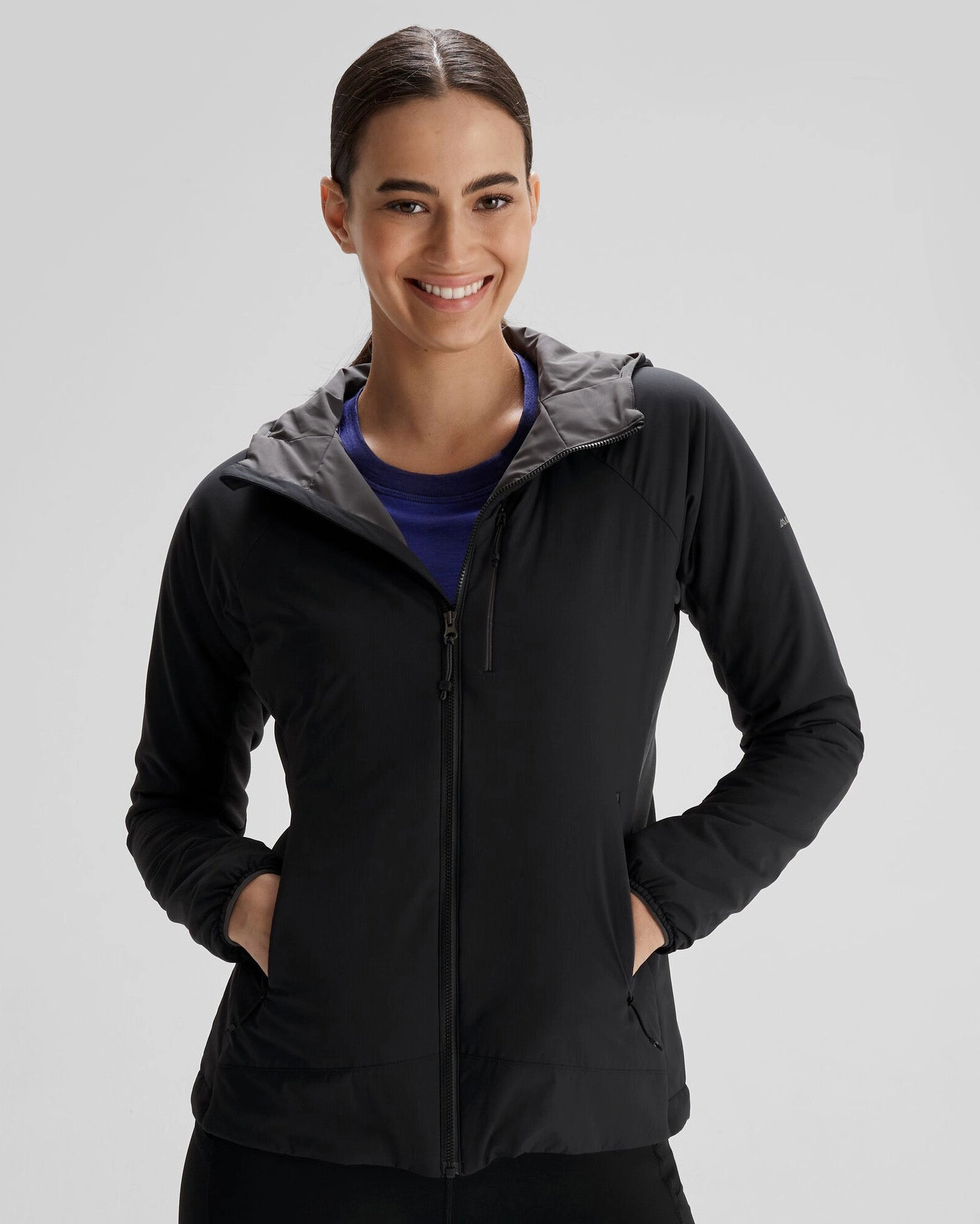 Women's Seeker PrimaLoft? Active Hooded Jacket - Black Stingray Odor Control Fibers
