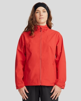 Women's Trailhead Stretch 2.5-layer Rain Jacket - Spicy Chilli Pepper Noise Reduced Fabrics