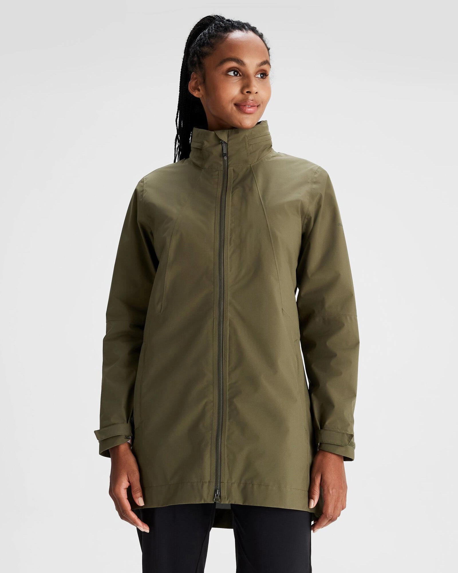 Women's Trailhead Stretch 2.5-layer Rain Parka - Light Moss Light Outdoor Layer