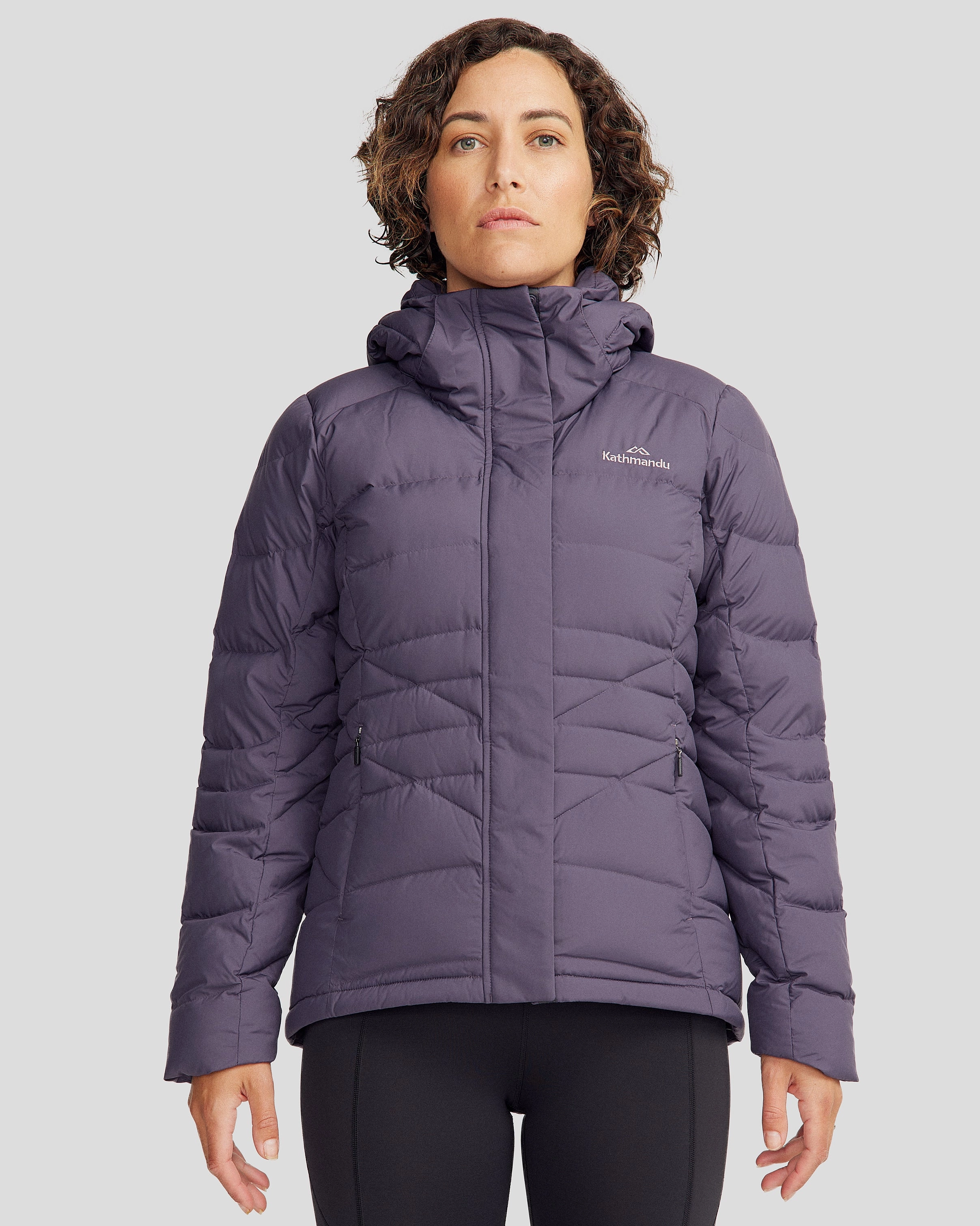 Women's Winterburn Hooded Down Jacket - Orbit Subtle Fashion Fit
