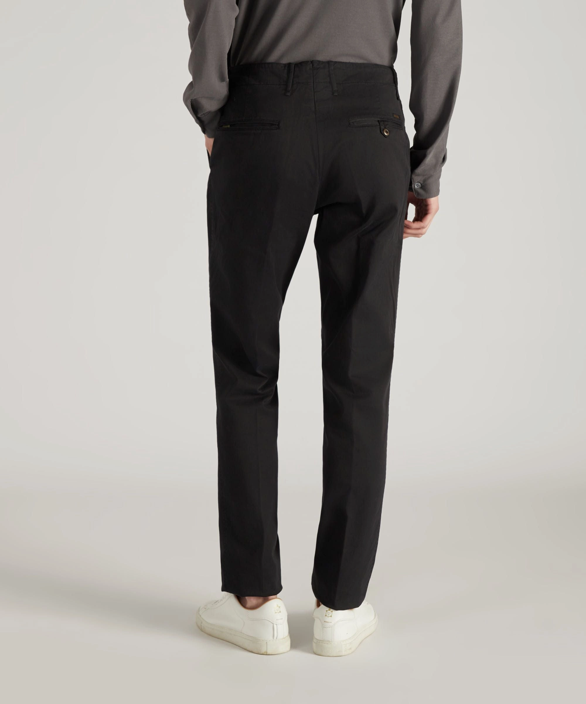 Slim fit trousers in certified stretch gabardine All Day Wear Essential Layer