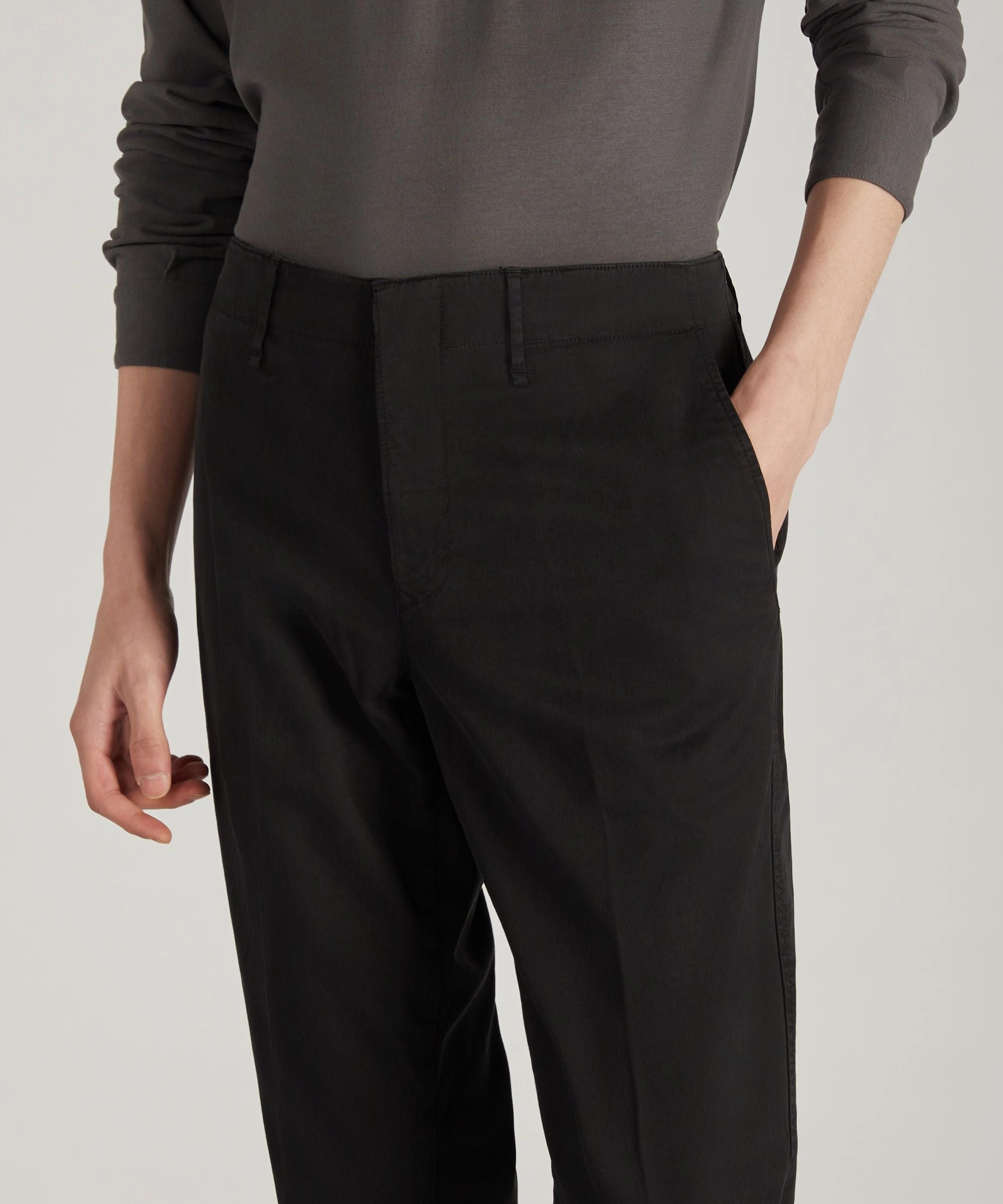 Slim fit trousers in certified stretch gabardine Versatile Fashion
