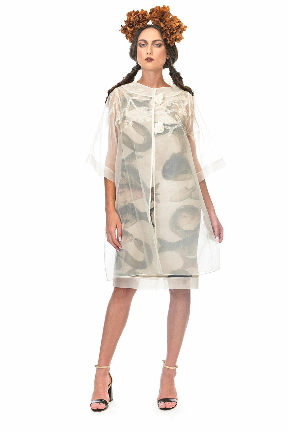 Zippered Closures Megan Salmon - M5520 Organza 99 Coat