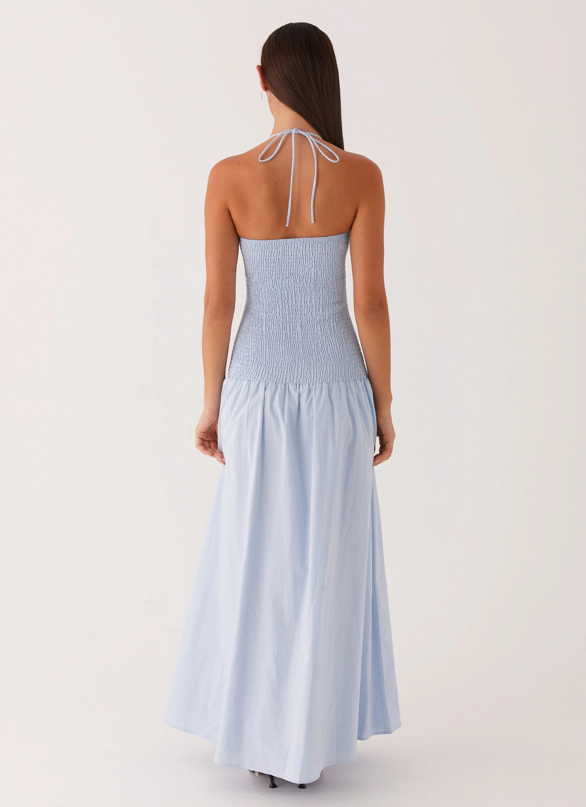 Zahra Maxi Dress - Blue Casual and Stylish Mid layer
