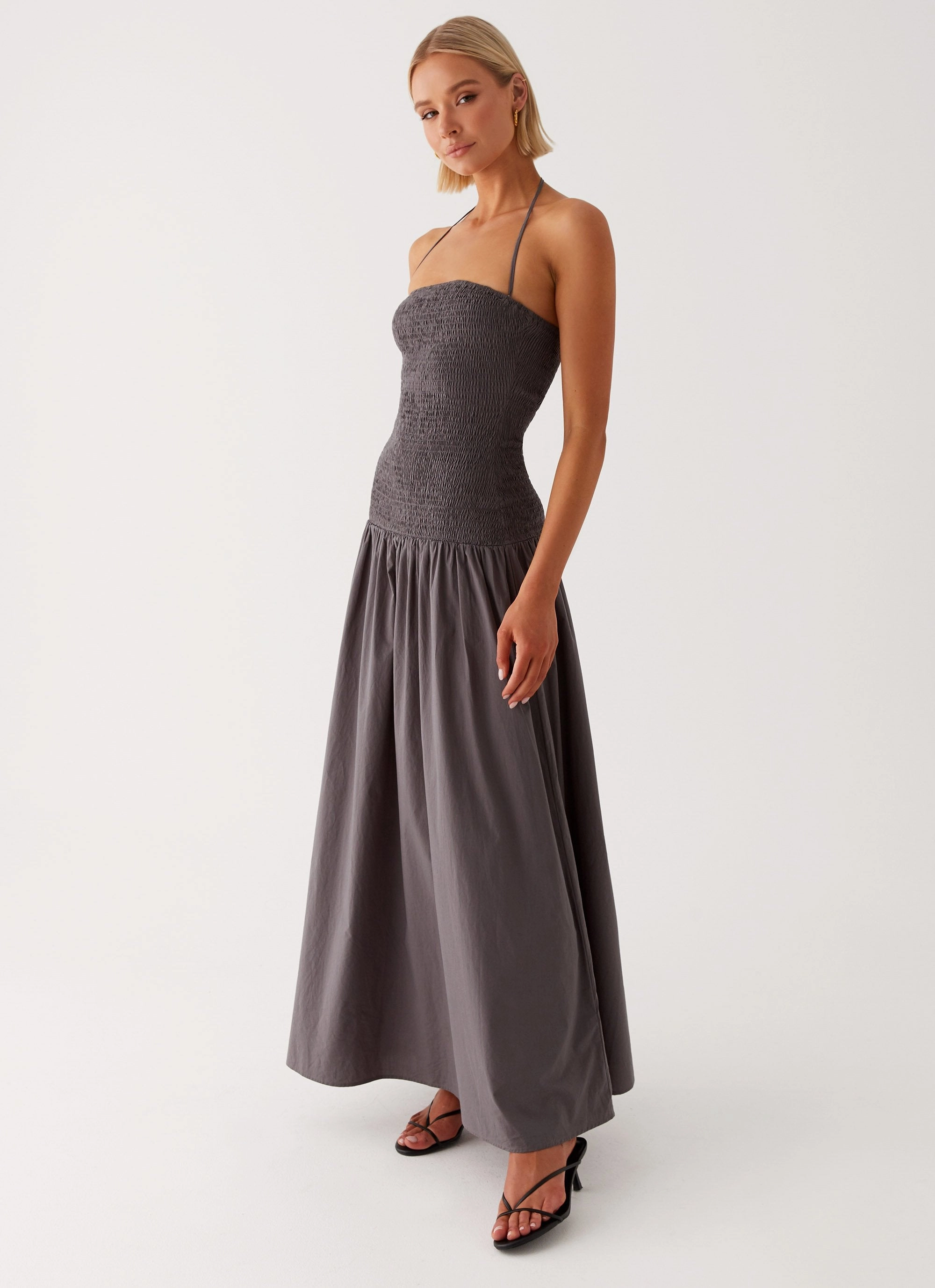 Zahra Maxi Dress - Charcoal Pure Fit