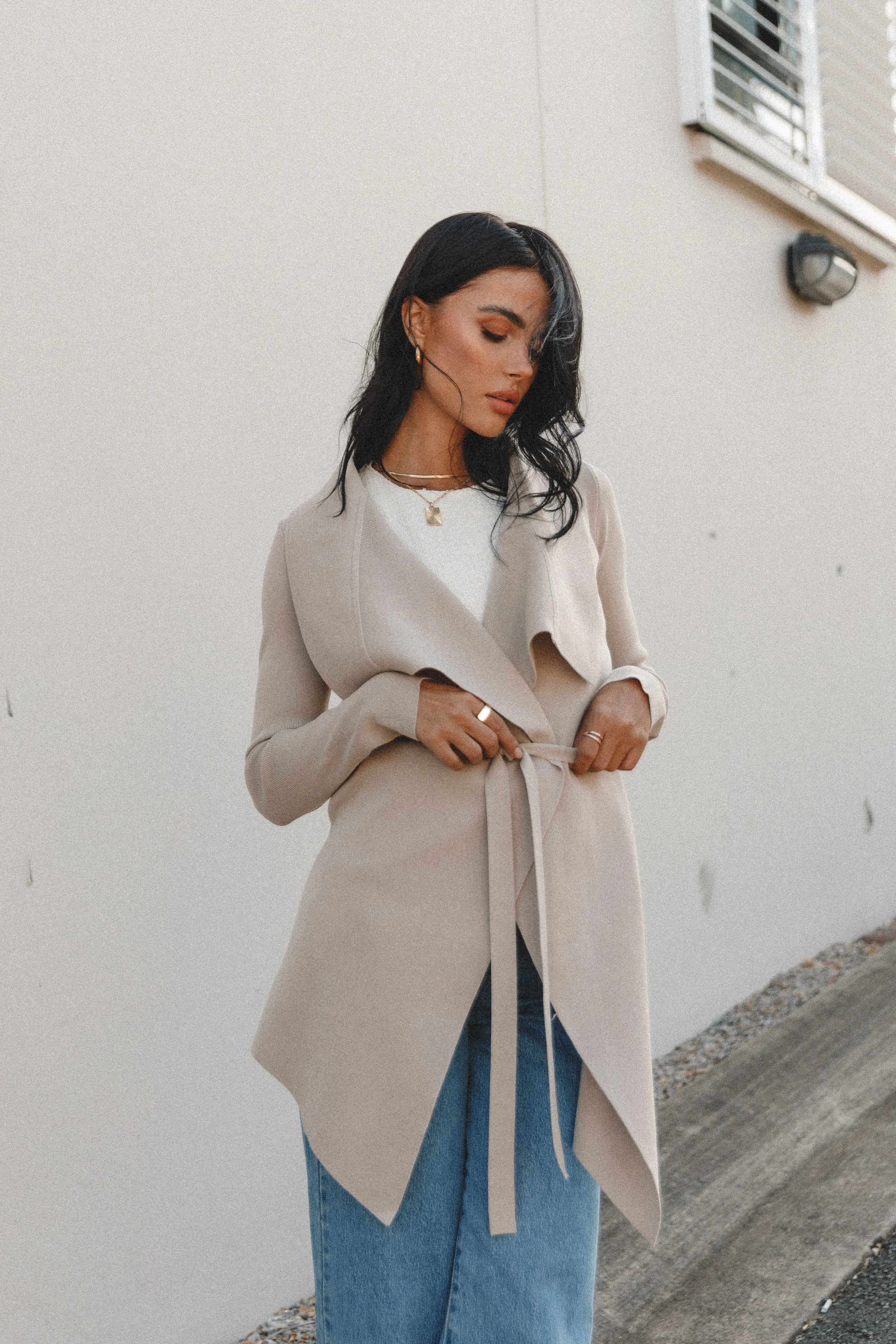 Zimmer Cardigan - Beige muted tone