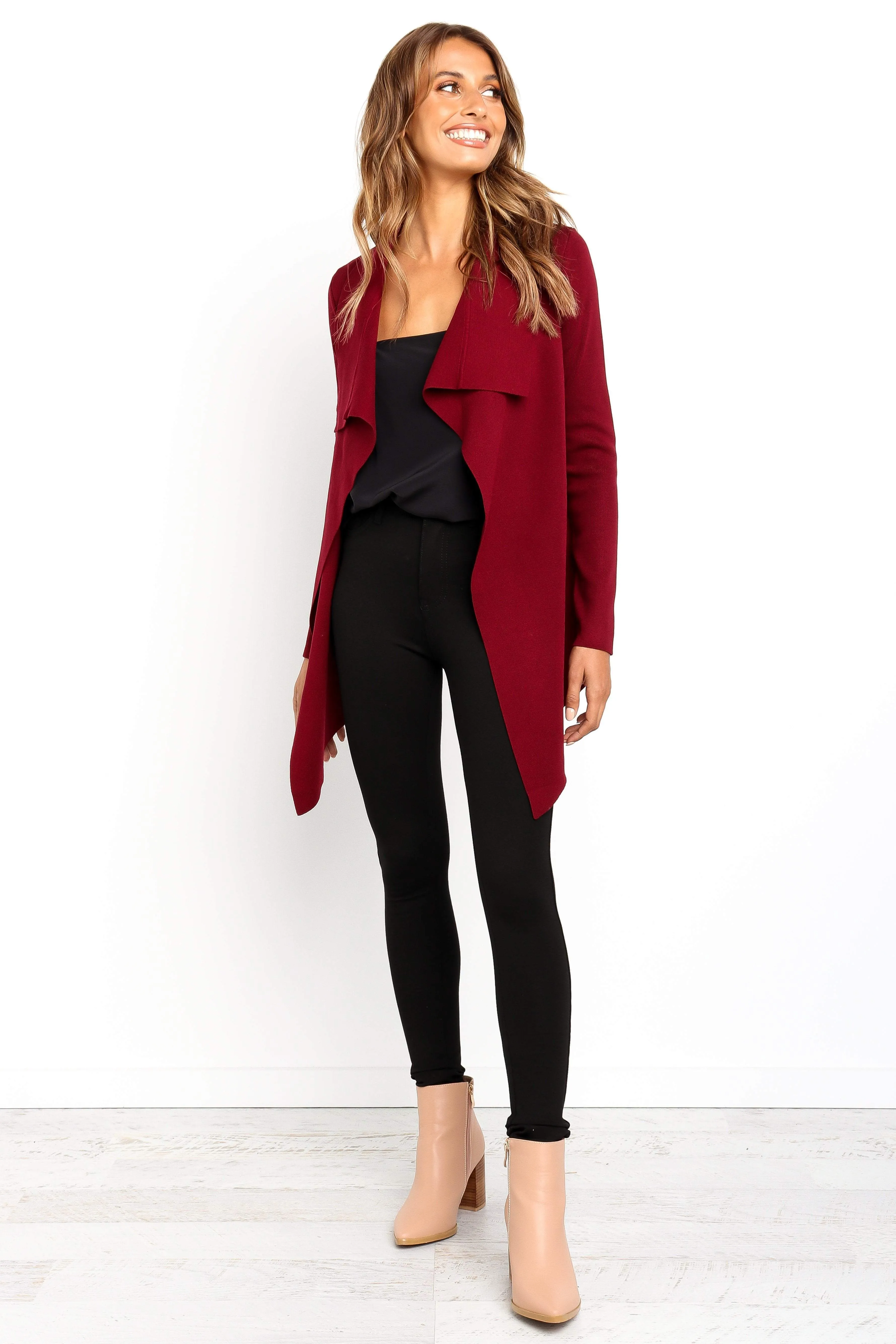 Zimmer Cardigan - Berry Anti Snag Fabric Chill Friendly