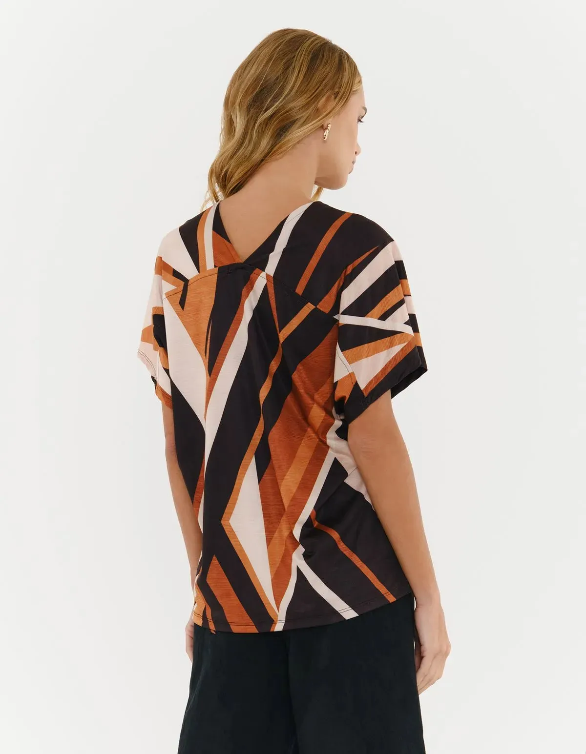 Zinzane Aveiro Striped Printed Blouse | Petro Tear Resistant Fabric Trendy Comfort Fit Comfort Style