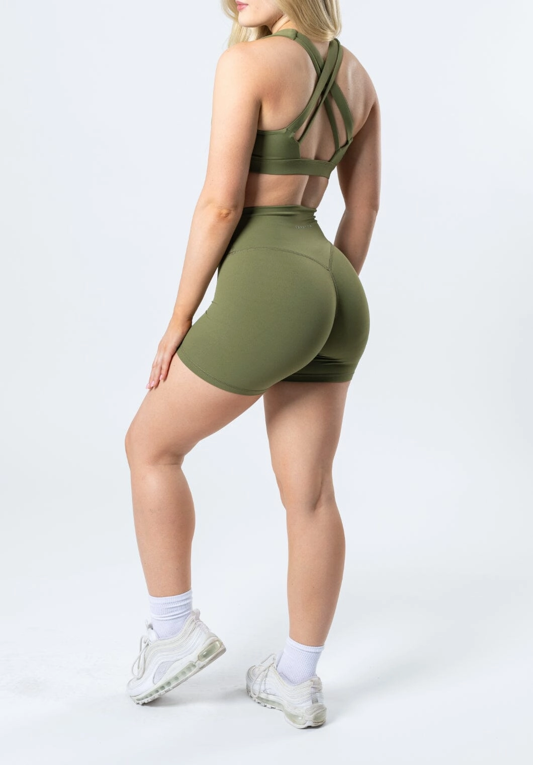 Double Layered Panels teenagers RecStretch Original Sculptseam? Plus Short Olive